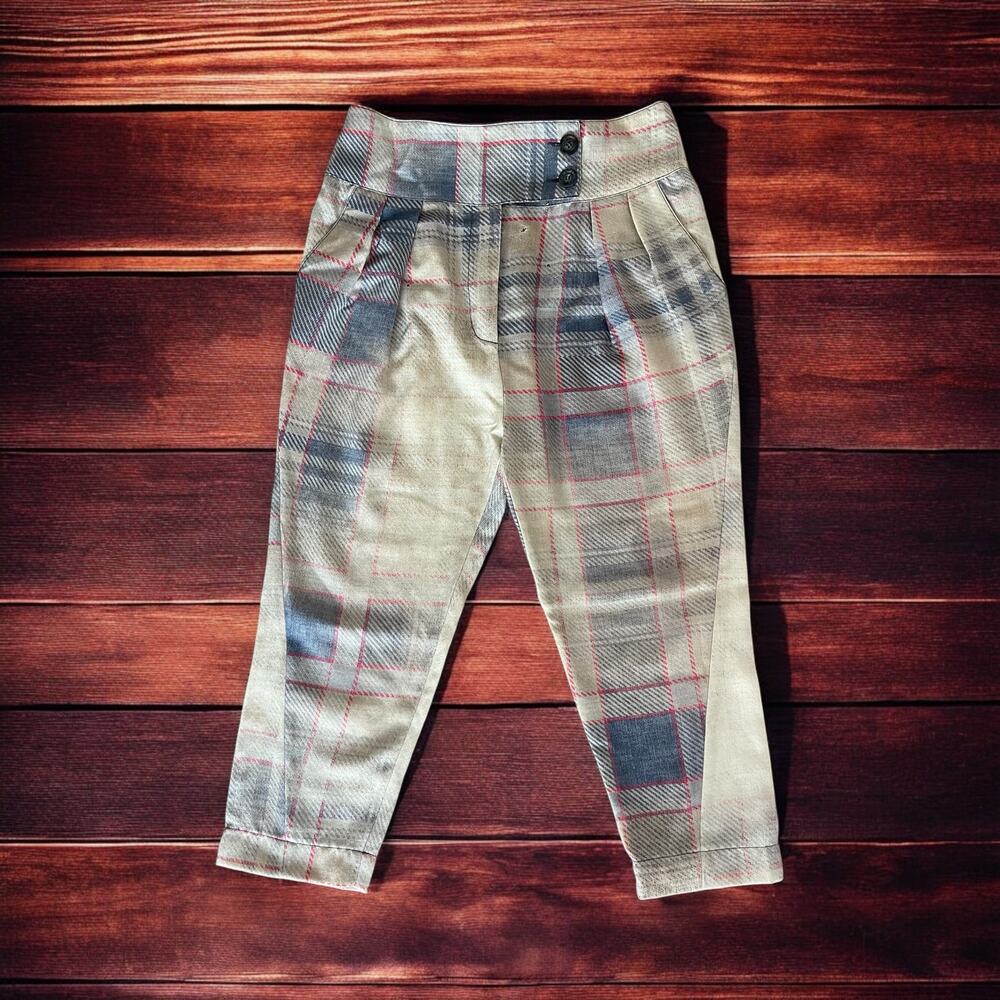 RARE VIVIENNE WESTWOOD ANGLOMANIA PLAID SHORT PANTS, W6